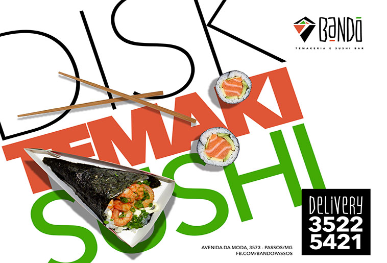 Banner BANDÔ TEMAKERIA E SUSHI BAR