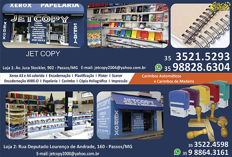 JETCOPY XEROX E PAPELARIA - JUCA STOCKLER, 3521-5293 - Click & Disk