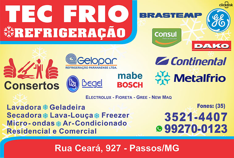 TecFrio Refrigeração e lavadoras
