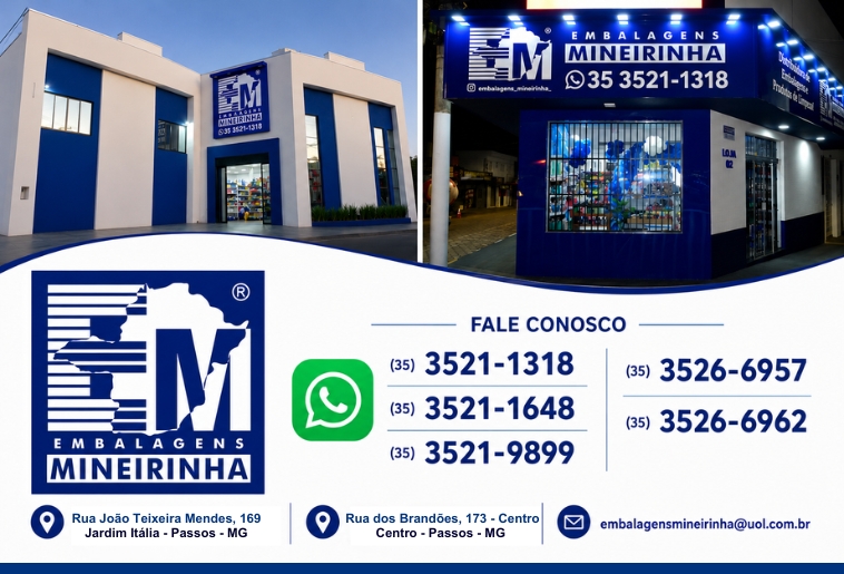 Banner .EMBALAGENS MINEIRINHA