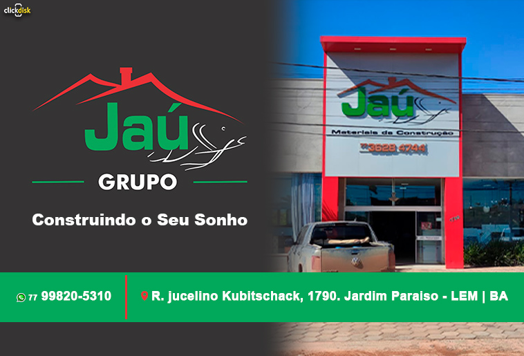 Banner .JAÚ MATERIAIS DE CONSTRUÇÃO