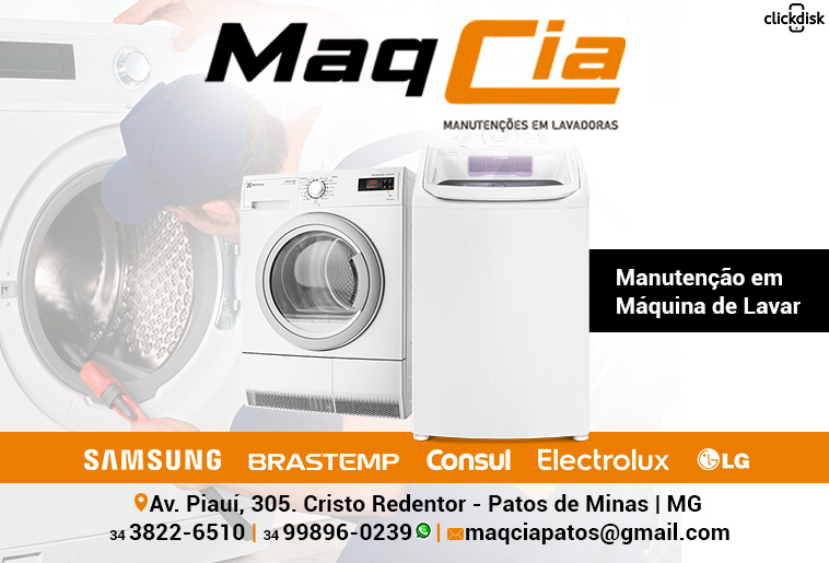 MaqCia - Conserto de Máquinas de Lavar e Geladeiras em Patos de Minas MaqCia - Conserto de Máquinas de Lavar e Geladeiras em Patos de Minas